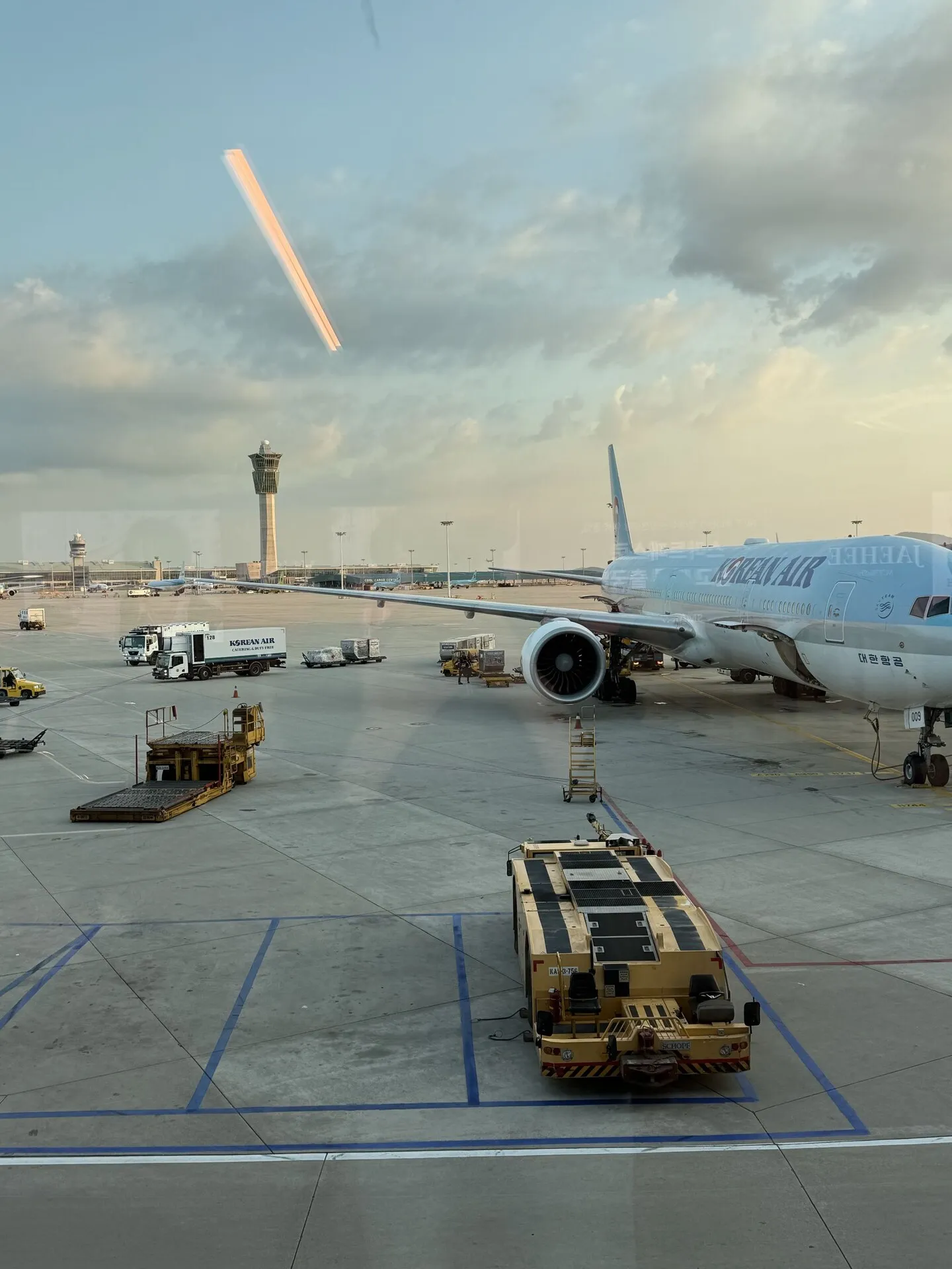 On arrival at Incheon airport