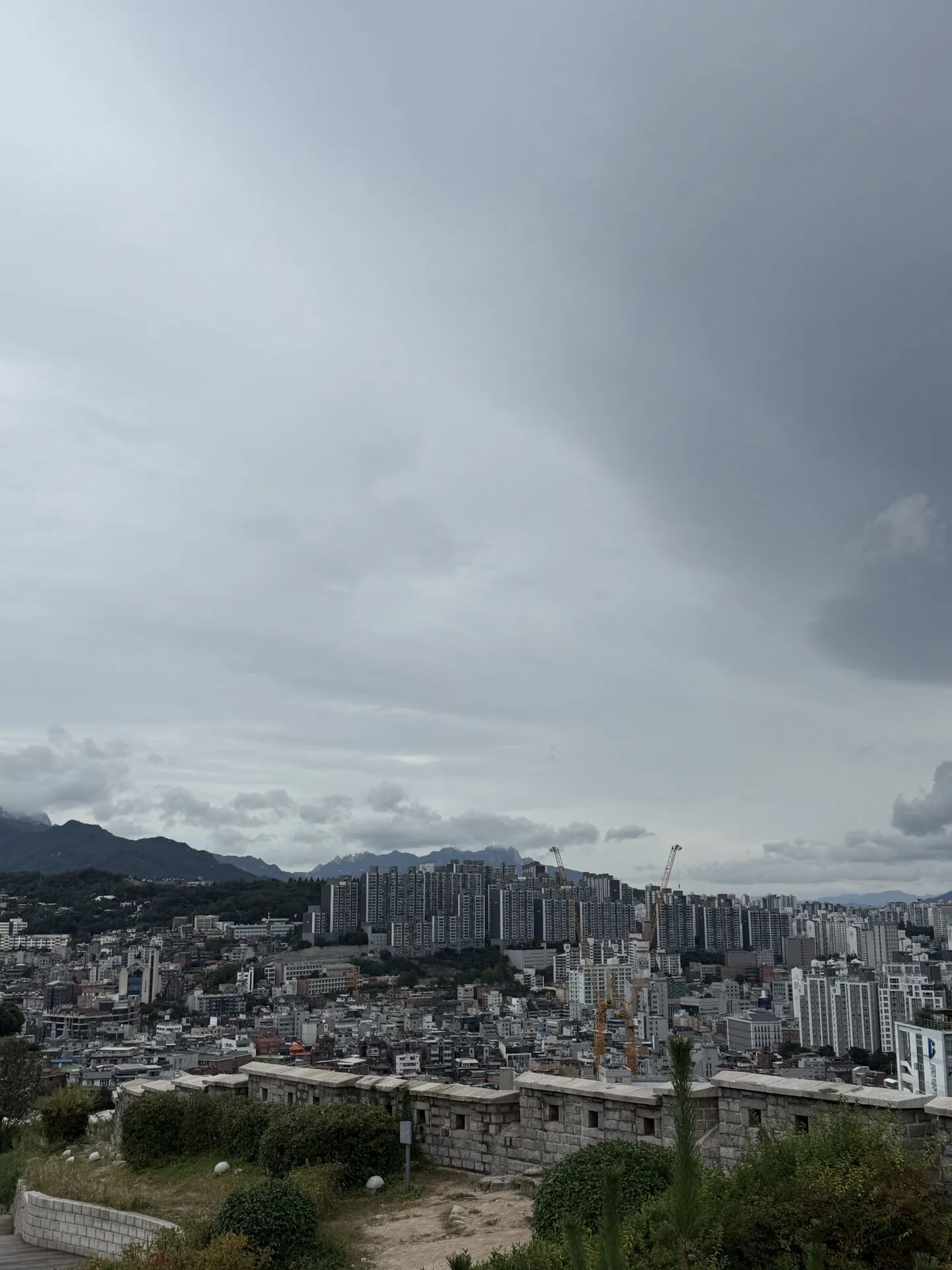 Seoul skyline from Namsan Park